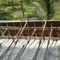 VKL-Gardens-Sreekariyam-Retaining-wall-shuttering-work-in-progress