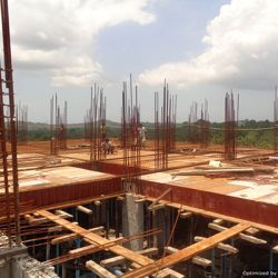 VKL-Santhi-Homes-Santhigiri-Pothencode-8th-floor-Steel-work-in-Progress